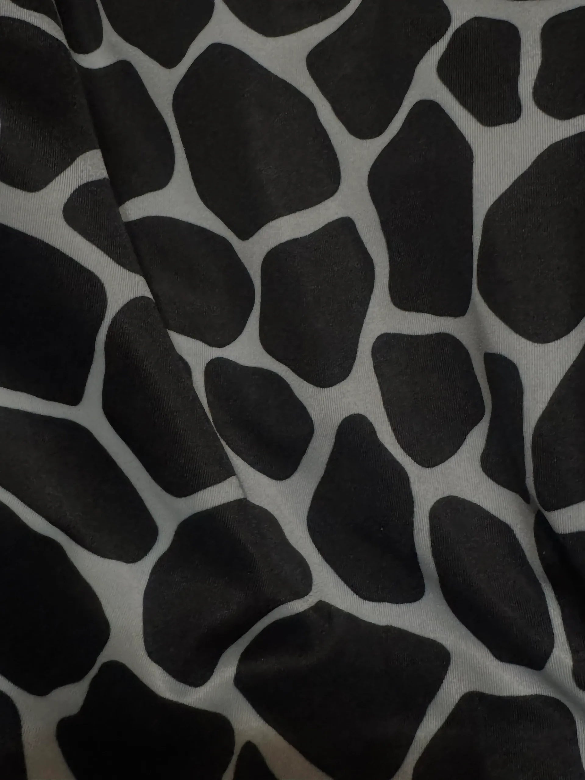 Black and Grey Giraffe Print