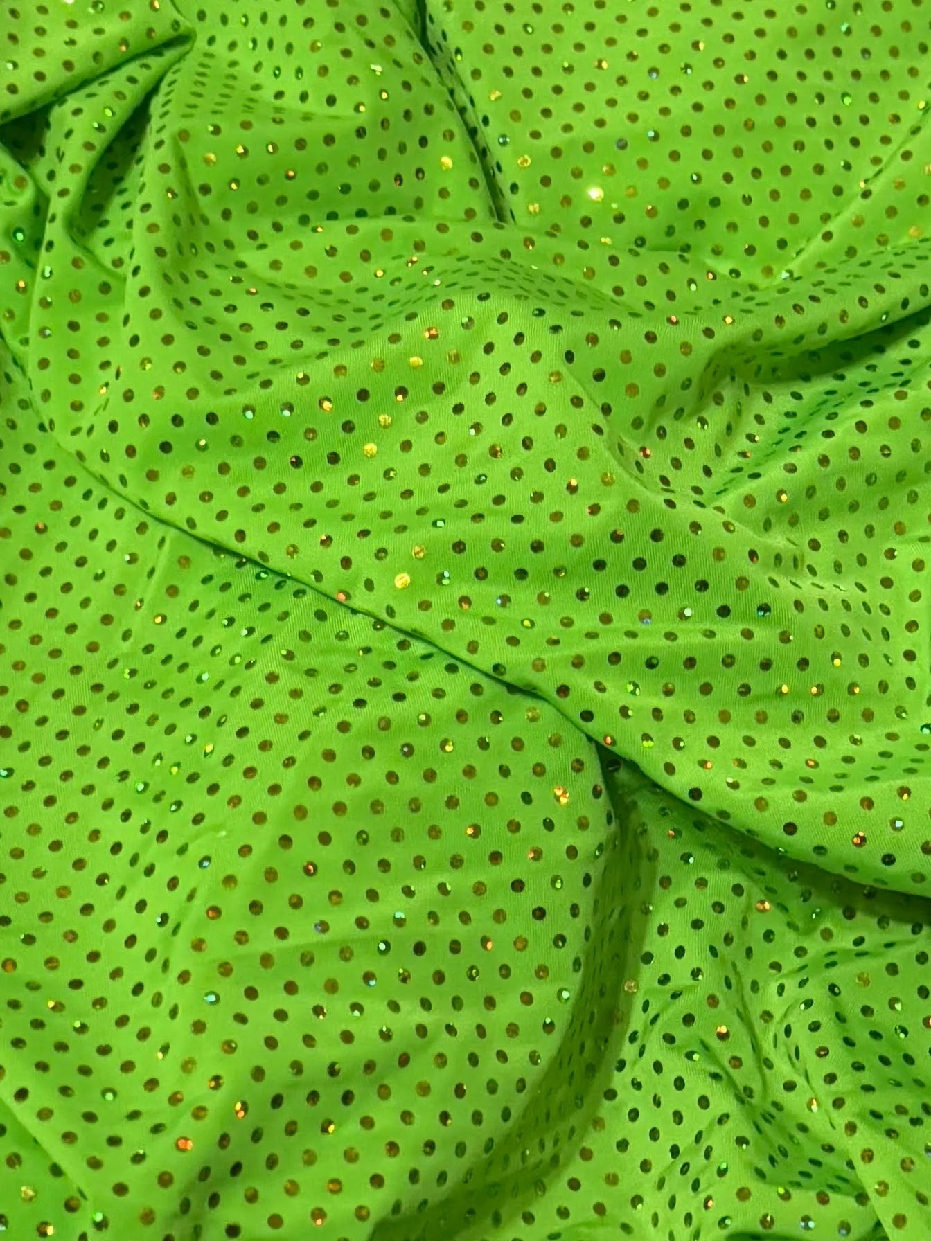 Lime Green with Sequins