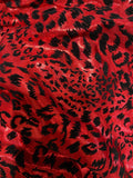 Red and Black Cheetah Foil