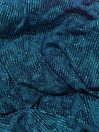 Teal with Sequins Show Skinz western saddle pad cover