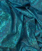 Turquoise Subtle Snakeskin Foil Show Skinz western saddle pad cover