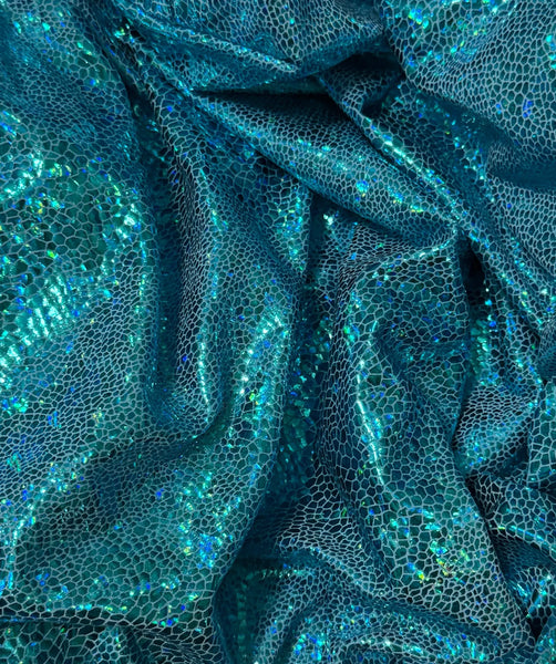 Turquoise Subtle Snakeskin Foil